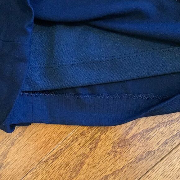 Cache’ Size Large Navy blue dress with black faux leather trim - Picture 13 of 13